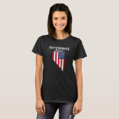 Enterprise Nevada USA State America Travel Nevadan Tシャツ (正面フル)