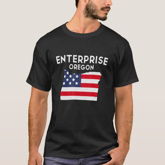 Enterprise Oregon USA州アメリカトラベルオレゴニ Tシャツ (正面)