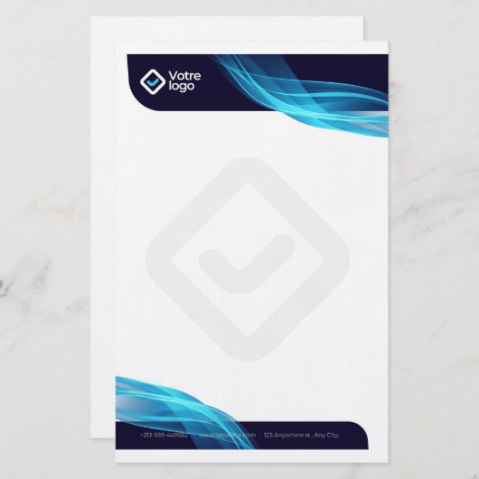 Entête de lettre simple 便箋 (正面/裏面)