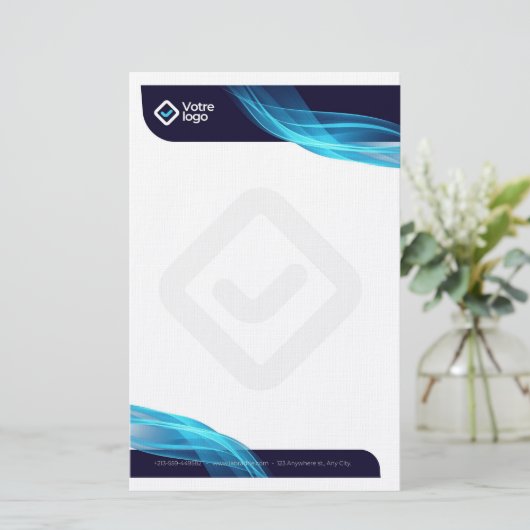 Entête de lettre simple 便箋 (スタンド正面)