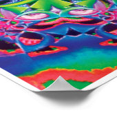 Enthrall運動コラージュ万華鏡のように千変万化するパターンポスター ポスター (角)