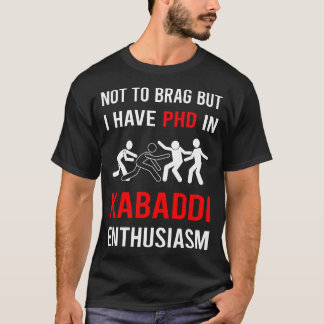 Enthusiasm Kabaddi Kabadi Tシャツ