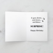Enthusiasm Over the Years Funny Birthday Card シーズンカード (内部)