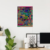 「Enticing Abstract」代替バージョン 18 x 24 インチポスター ポスター (ホームオフィス)