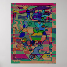 「Enticing Abstract」代替バージョン 18 x 24 インチポスター ポスター