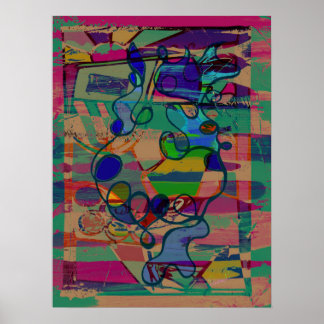 「Enticing Abstract」代替バージョン 18 x 24 インチポスター ポスター