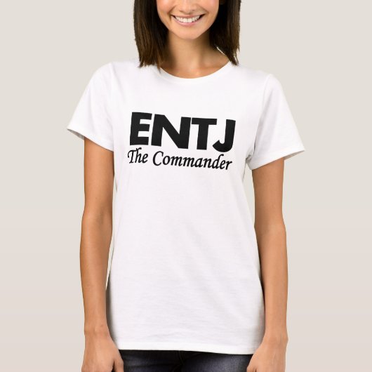ENTJの性格特徴 Tシャツ (正面)