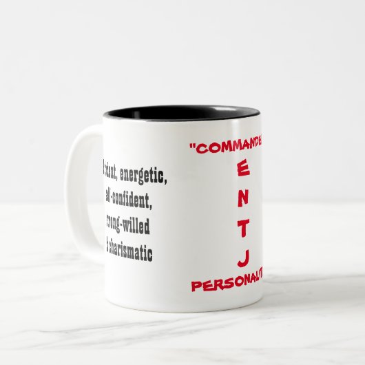 ENTJ人格マグ ツートーンマグカップ (正面左)