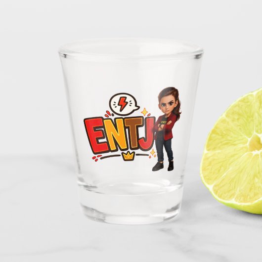 ENTJ — A Conquistadora Visionária ショットグラス (正面)