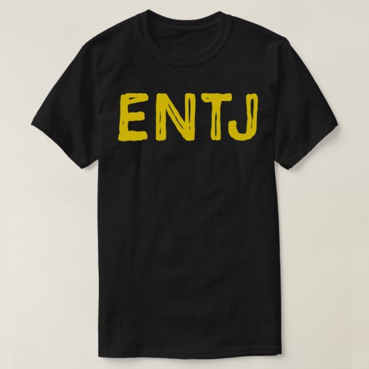 ENTJ Etrovertパーソナリティタイプ Tシャツ (デザイン正面)
