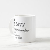 ENTJ MBTIマイヤーズ-ブリッグス型指標人格 コーヒーマグカップ (正面左)