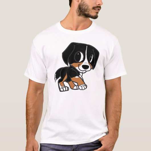 entlebucher mt犬cartoon.png tシャツ (正面)