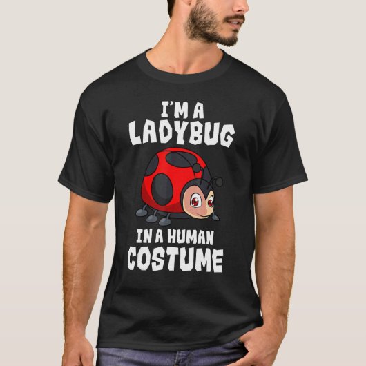 Entomologist Ladybug Human Costume Entomology Inse Tシャツ (正面)
