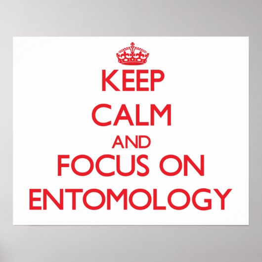 ENTOMOLOGY保に集中して冷静に ポスター (正面)