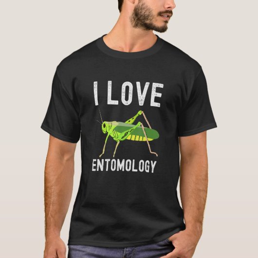 Entomology I Love Entomology Tシャツ (正面)