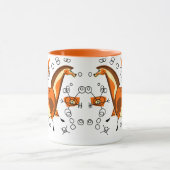 Entopticsの洞窟壁画の馬 マグカップ (中央)