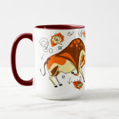 EntoptocsのAurochの洞窟壁画 マグカップ (左)