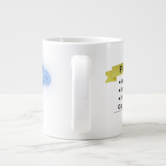 ENTPパーソナリティタイプの愛らしい専門マグカップ ジャンボコーヒーマグカップ (裏面)