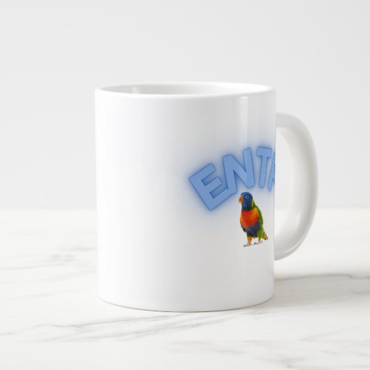 ENTPパーソナリティタイプの愛らしい専門マグカップ ジャンボコーヒーマグカップ (正面右)