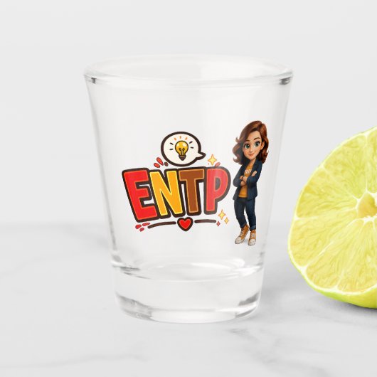 ENTP — A Exploradora de Ideias ショットグラス (正面)