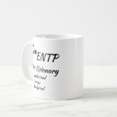 ENTP MBTIマイヤーズ – ブリッグス型インジケータパーソナリティ コーヒーマグカップ (正面左)