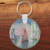 Entrance of La Rochelle Harbor, Paul Signac キーホルダー (裏面)