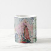 Entrance of La Rochelle Harbor, Paul Signac コーヒーマグカップ (中央)
