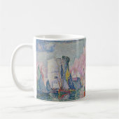 Entrance of La Rochelle Harbor, Paul Signac コーヒーマグカップ (左)