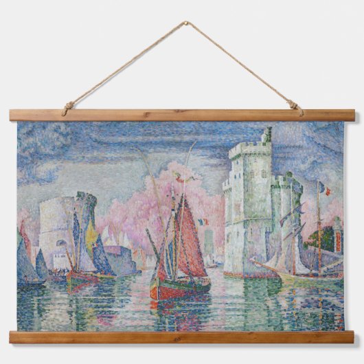 Entrance of La Rochelle Harbor, Paul Signac 吊り下げ型タペストリー (正面)