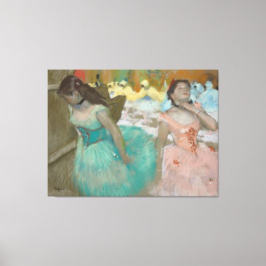 Entrance of the Masked Dancers Degas キャンバスプリント (正面)