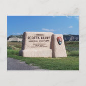 Entrance Sign, Scotts Bluff National Monument, NE ポストカード (正面)