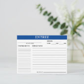 Entreeレシピカード インビテーションポストカード (スタンド正面)