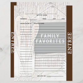 Entreeレシピバインダーインサート