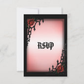 Entree ChoiceとのゴシックデザインRSVP 出欠カード (裏面)