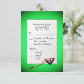 Entree ChoiceとのビリヤードRSVP 出欠カード (スタンド正面)