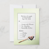 Entree ChoiceとのビリヤードRSVP 出欠カード (正面)