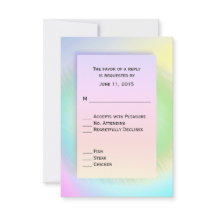 Entree Choicesを使用したレインボーRSVP