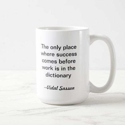 Entrepeneurshipを引用するVidal Sassonのマグ コーヒーマグカップ (右)