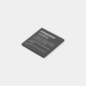 Entrepreneur Definition Funny Business Owner Gift ポストイット (アングル)