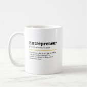 Entrepreneur Definition Personalized コーヒーマグカップ (左)