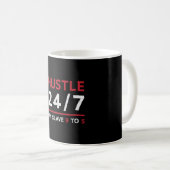 Entrepreneur I'd Rather Hustle 24/7 Manager CEO コーヒーマグカップ (正面右)