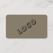 Entrepreneur Logo Business Cards– Elegant Style 名刺 (正面)