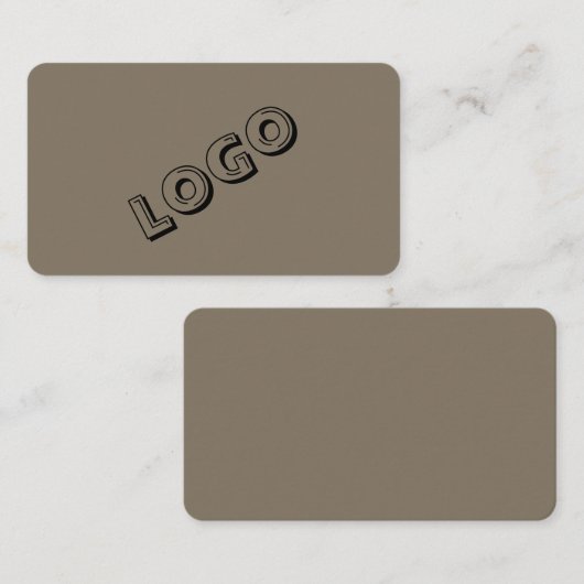 Entrepreneur Logo Business Cards– Elegant Style 名刺 (正面/裏面)