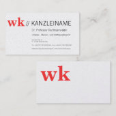 Entrepreneur mit Stil | Kartenhaus Farbenfroh 名刺 (正面/裏面)
