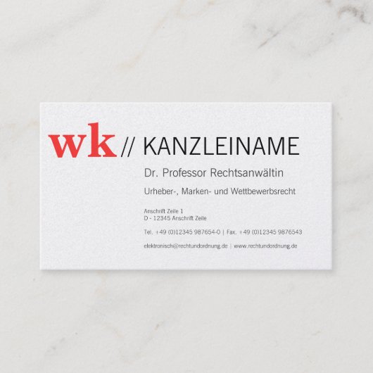 Entrepreneur mit Stil | Kartenhaus Farbenfroh 名刺 (正面)
