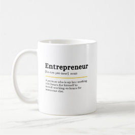 Entrepreneur Noun Definition Motivational Business コーヒーマグカップ