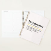 Entrepreneur Noun Definition Motivational Business プランナー手帳 (ディスプレー)
