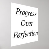 Entrepreneur Wall Art – Progress Over Perfection  箔ポスター (レイダウン)