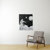 enture Murale Astronaute Monochrome | Art en Ligne タペストリー (インサイチュ)
