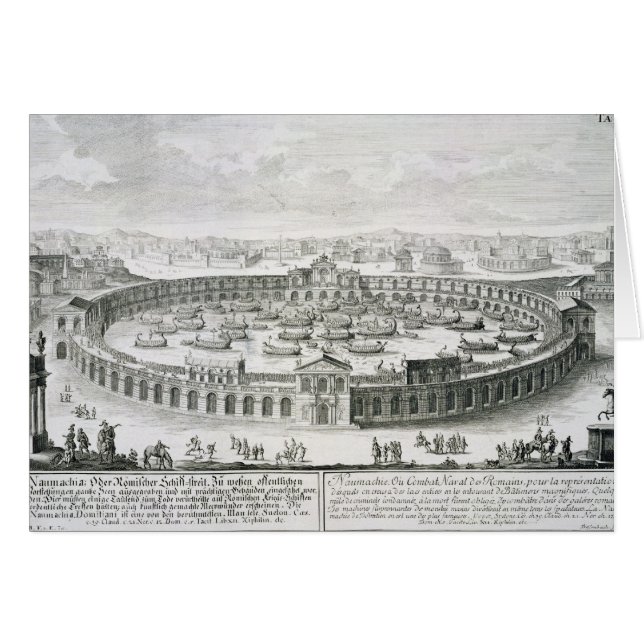 「Entwからのローマの海戦の復元、 (正面横)